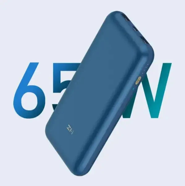 Повербанк ZMI 10 Pro Power Bank 20000 mAh PD 65 W Blue (QB823) - фото 2 Повербанк ZMI 10 Pro Power Bank 20000 mAh PD 65 W Blue (QB823) - фото 2