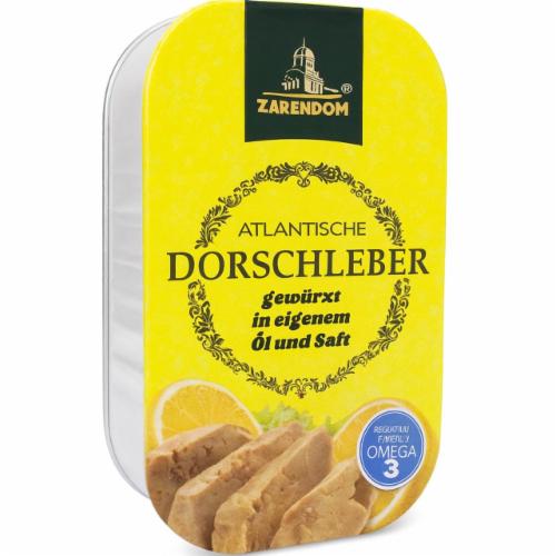 Печень трески Zarendom Dorschleber 115 г