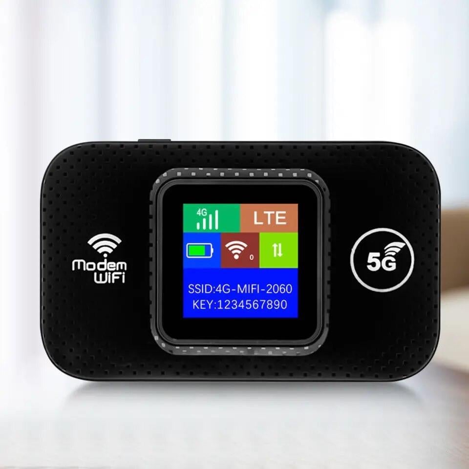 Модем портативний LTE WiFi MF688 з дисплеєм та вбудованою АКБ Київстар/Vodafone/Lifecell Чорний