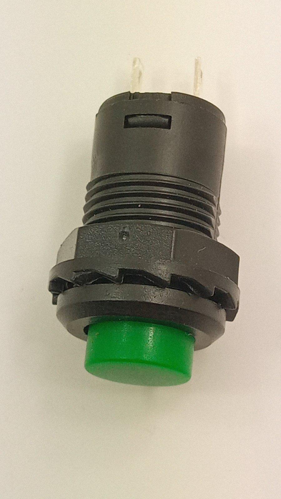 Кнопка без фіксації DS-427 12 мм Зелений (32463)