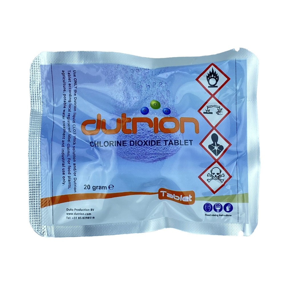 Таблетки для знезараження води Dutrion Діоксид хлору 3 шт. (Du4/3)
