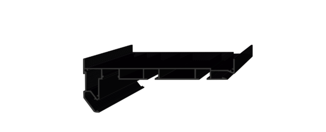 Профиль-карниз ArtPrime ArtLine для натяжных потолков алюминиевый 3,2м Черный (UK20_3,2Черн)
