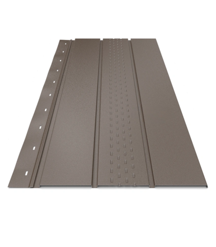 Софіт для даху перфорований металевий RAL8017  (369768)