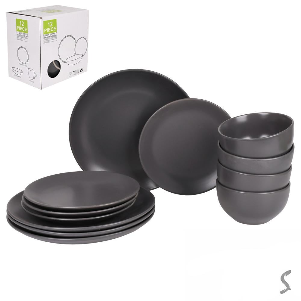 Набор столовой посуды 12 пр. тарелка 26 и 20 см/пиала 14 см (MC5581-2)