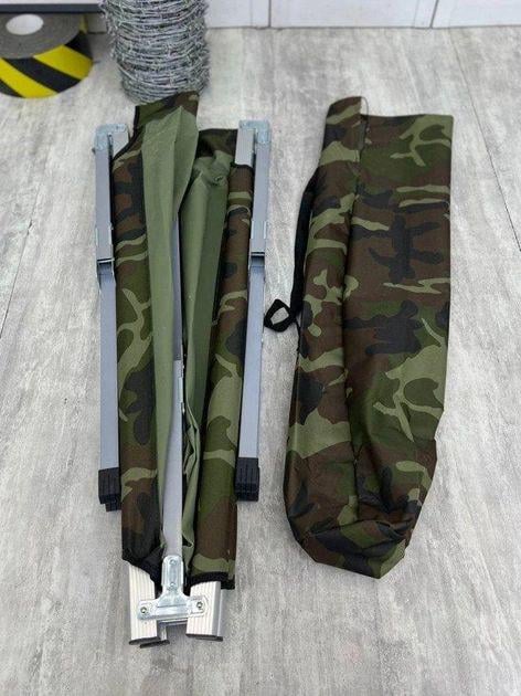 Лежак - раскладушка с алюминиевым каркасом А07/190х65х45 Камуфляжный - фото 6 Лежак - раскладушка с алюминиевым каркасом А07/190х65х45 Камуфляжный - фото 6