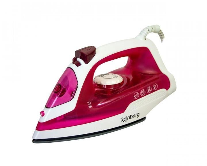 Утюг Rainberg RB-6306 1600 Вт с керамической подошвой Розовый (GR-06238) Утюг Rainberg RB-6306 1600 Вт с керамической подошвой Розовый (GR-06238)