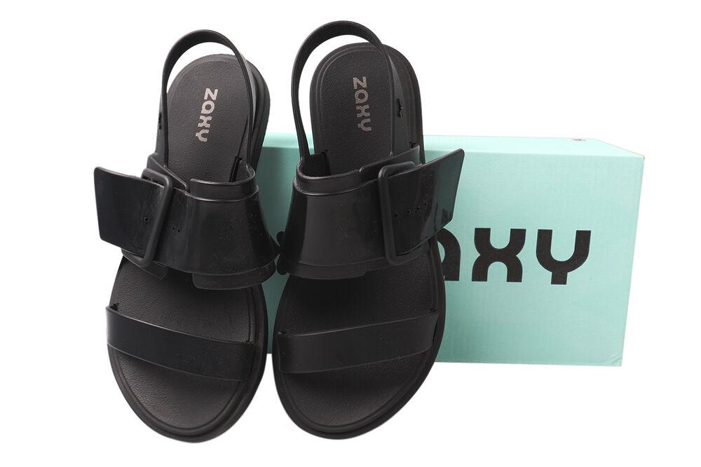 Босоножки женские Grendene из резины на низком ходу с открытой пятой р. 38 Черный (13-21LBC)