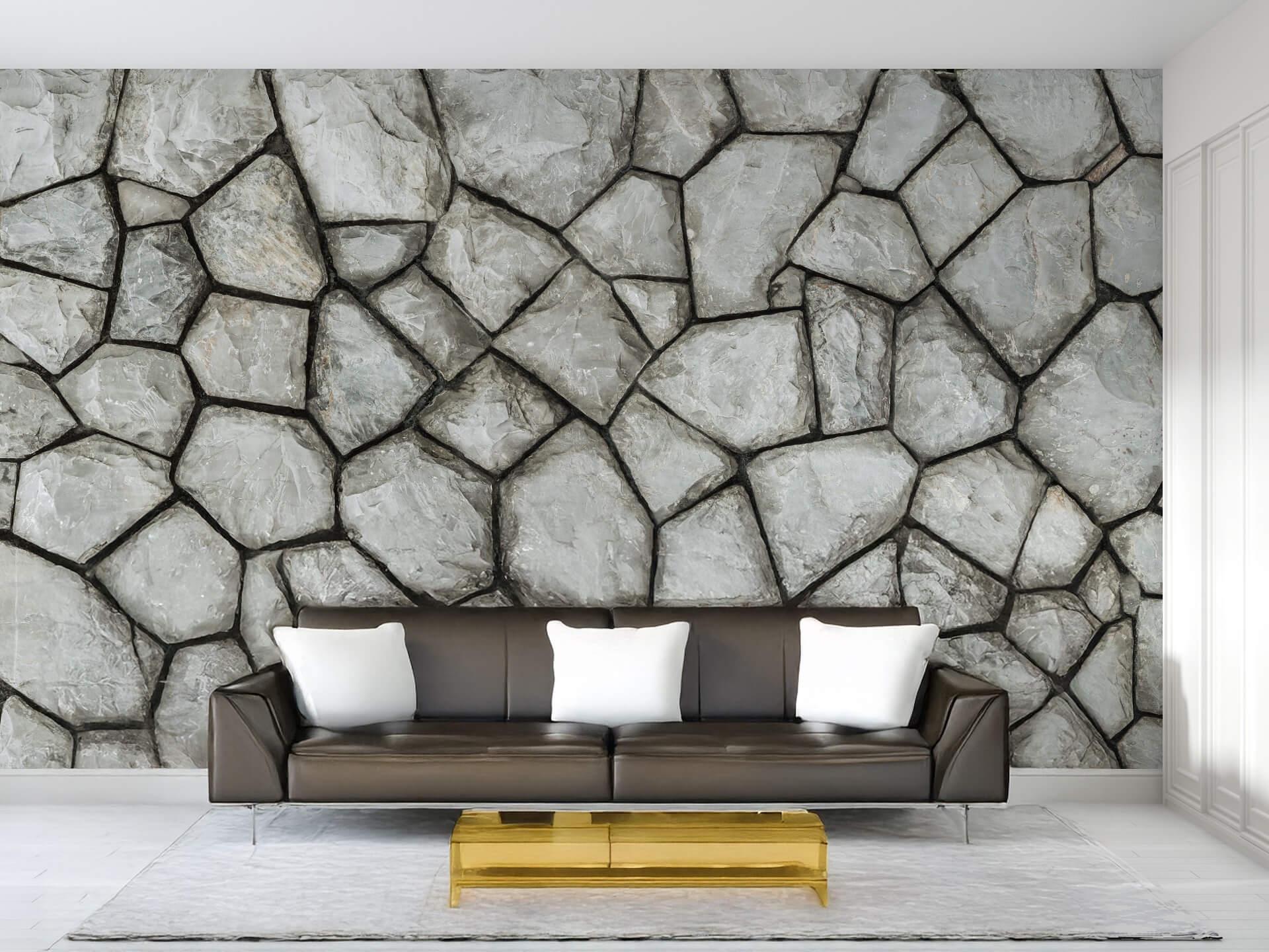 Фотообои флизелиновые Styleo Print-walls 3D Серые камни 0235 300х200 см (Pw-0235)