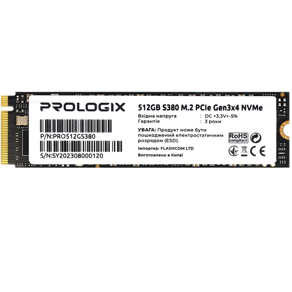 SSD-диск PrologiX S380 512 Гб M.2 2280 PCIe 3.0 x4 NVMe (PRO512GS380) SSD-диск PrologiX S380 512 Гб M.2 2280 PCIe 3.0 x4 NVMe (PRO512GS380)
