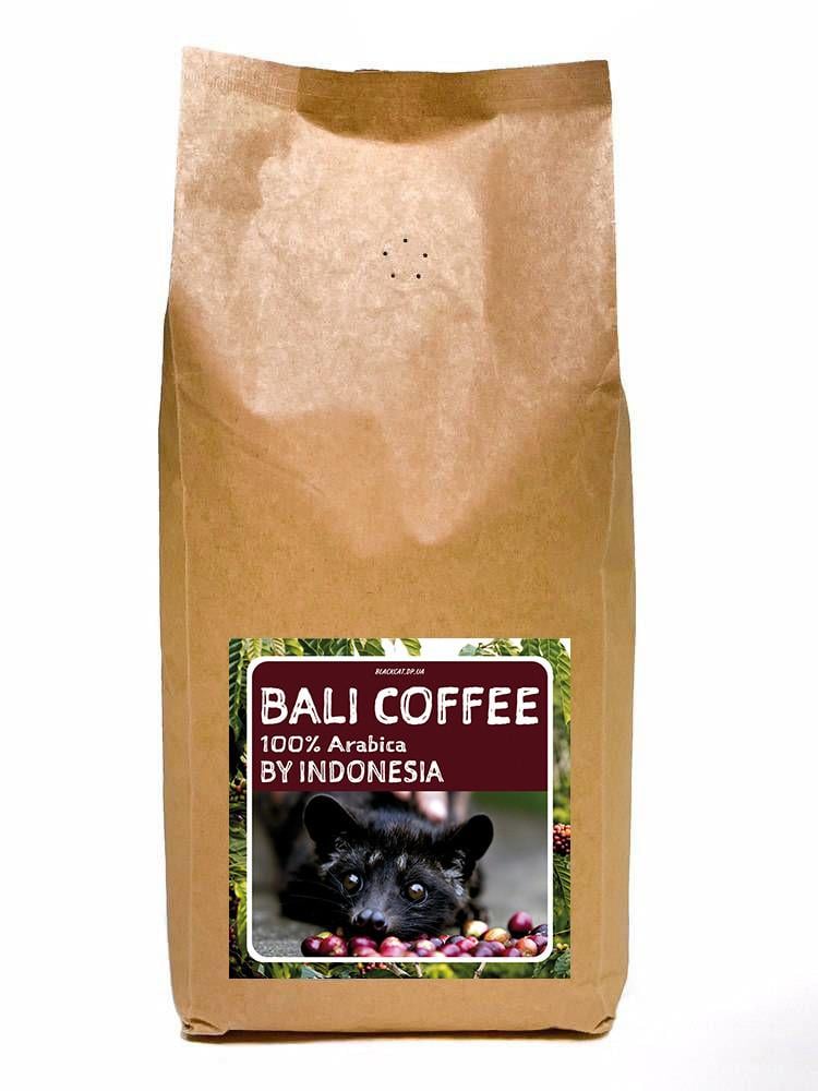 Кофе в зернах Black Cat Coffee Balli Индонезия арабика 1 кг