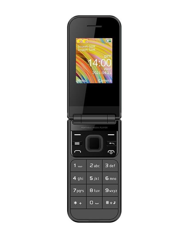 Кнопковий телефон Uniwa F2720 1,77"/2G Black (11163672)