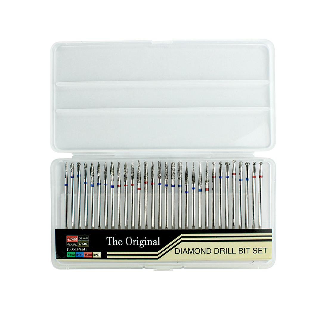 Набор алмазных сверл для фрезера Diamond Drill Bit Set 30 шт. (NDF-30) - фото 2 Набор алмазных сверл для фрезера Diamond Drill Bit Set 30 шт. (NDF-30) - фото 2