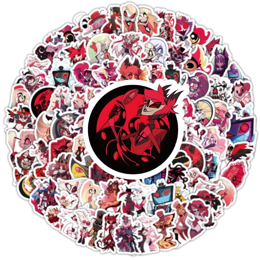 Стикеры виниловые Отель Хазбин 100 шт.