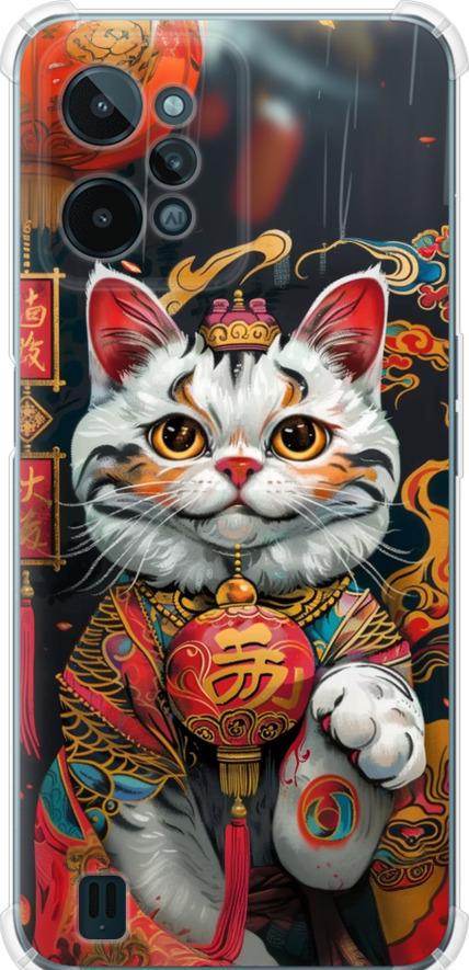 Чехол на Realme C31 China Cat v2 (6135sp-2593-42517) Чехол на Realme C31 China Cat v2 (6135sp-2593-42517)