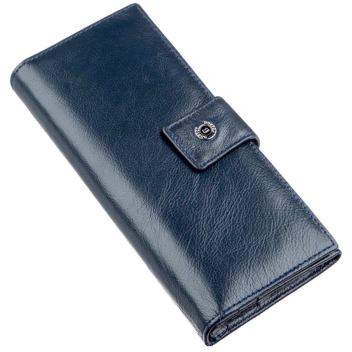 Женский кошелек Boston 18844 кожаный Голубой