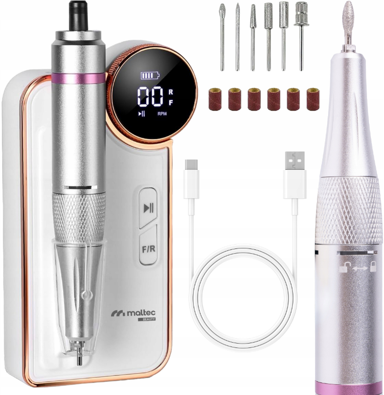 Фрезер для маникюра аккумуляторный Maltec ND-6 50W - фото 11 Фрезер для маникюра аккумуляторный Maltec ND-6 50W - фото 11