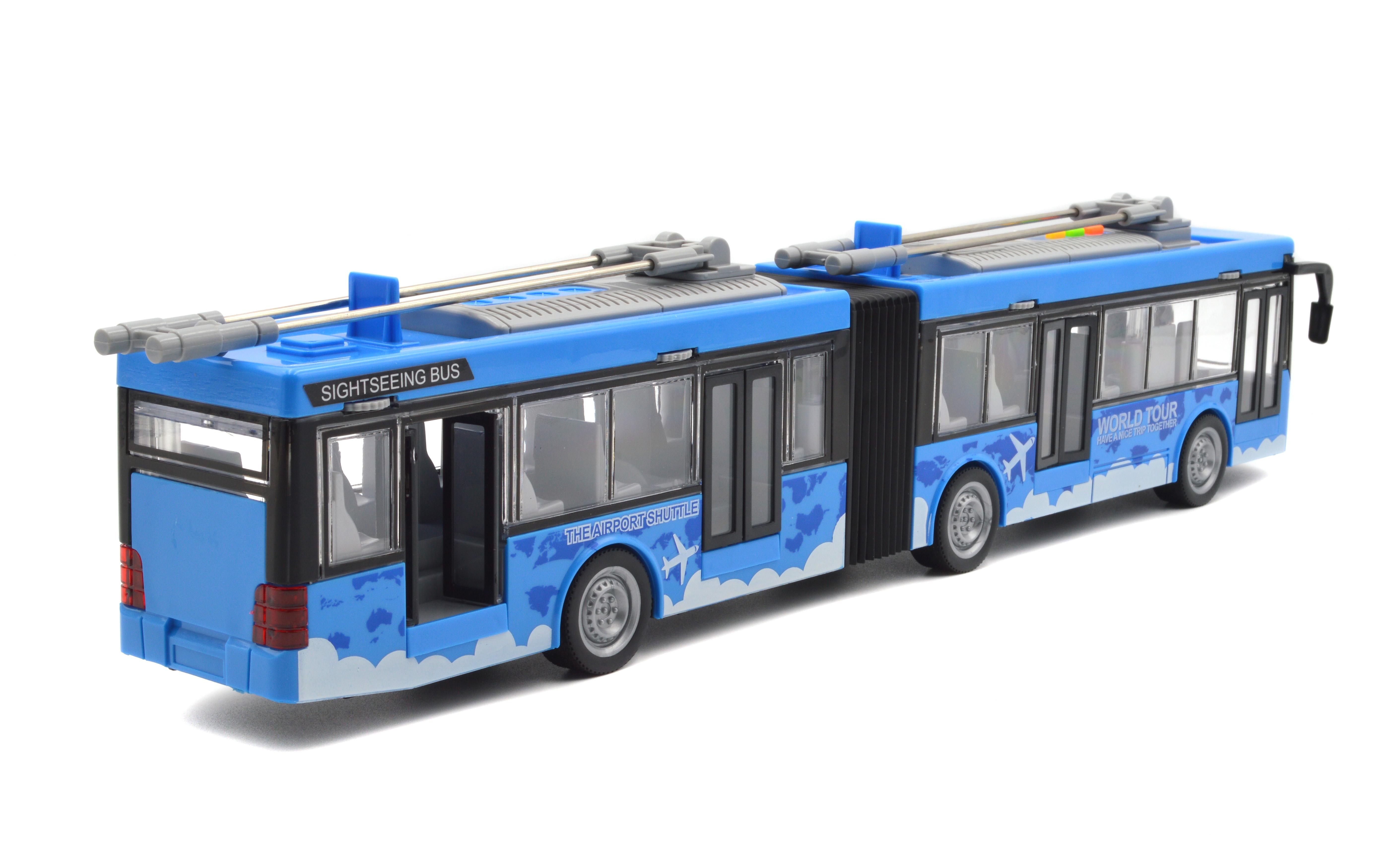 Тролейбус WY915B масштаб 1:16 звук/світло/відчиняються двері (30358507) - фото 4