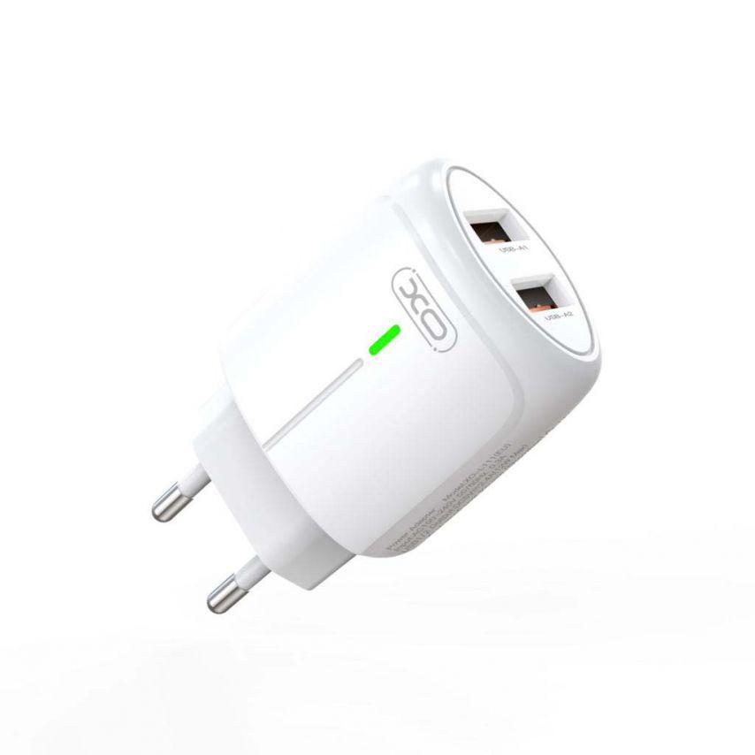 Адаптер Xo L111 2USB/2.4A + Data Cable USB to Lightning White - фото 6 Адаптер Xo L111 2USB/2.4A + Data Cable USB to Lightning White - фото 6