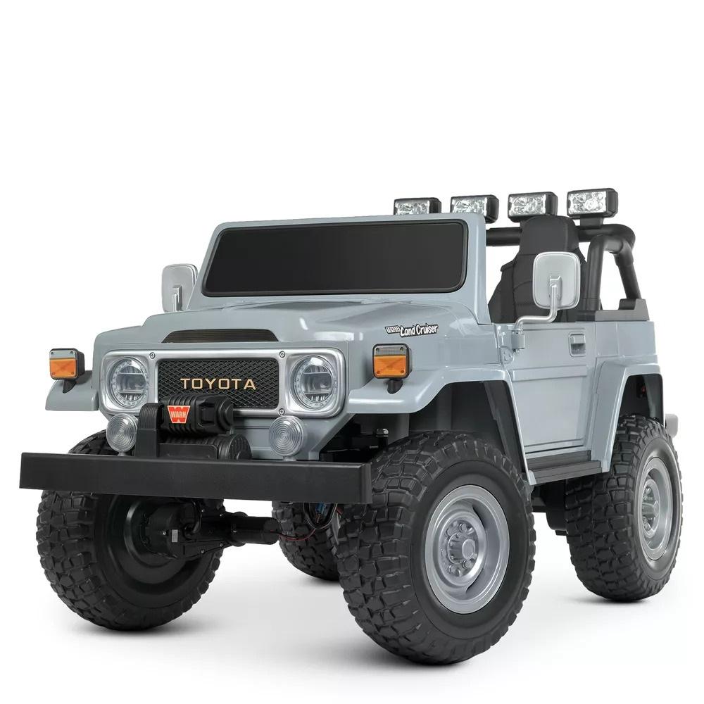 Детский электромобиль Bambi Джип Toyota с пультом управления Серый (M 4968EBLR-11(24V)