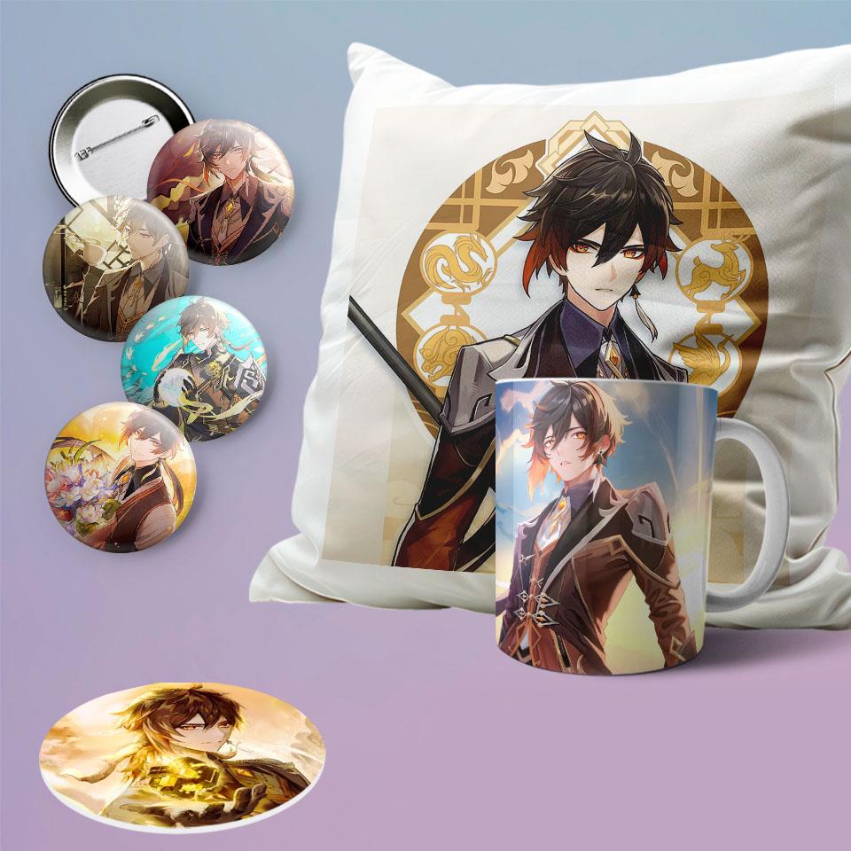 Подарочный набор бокс Zhongli Чжун Ли Genshin Impact (389)