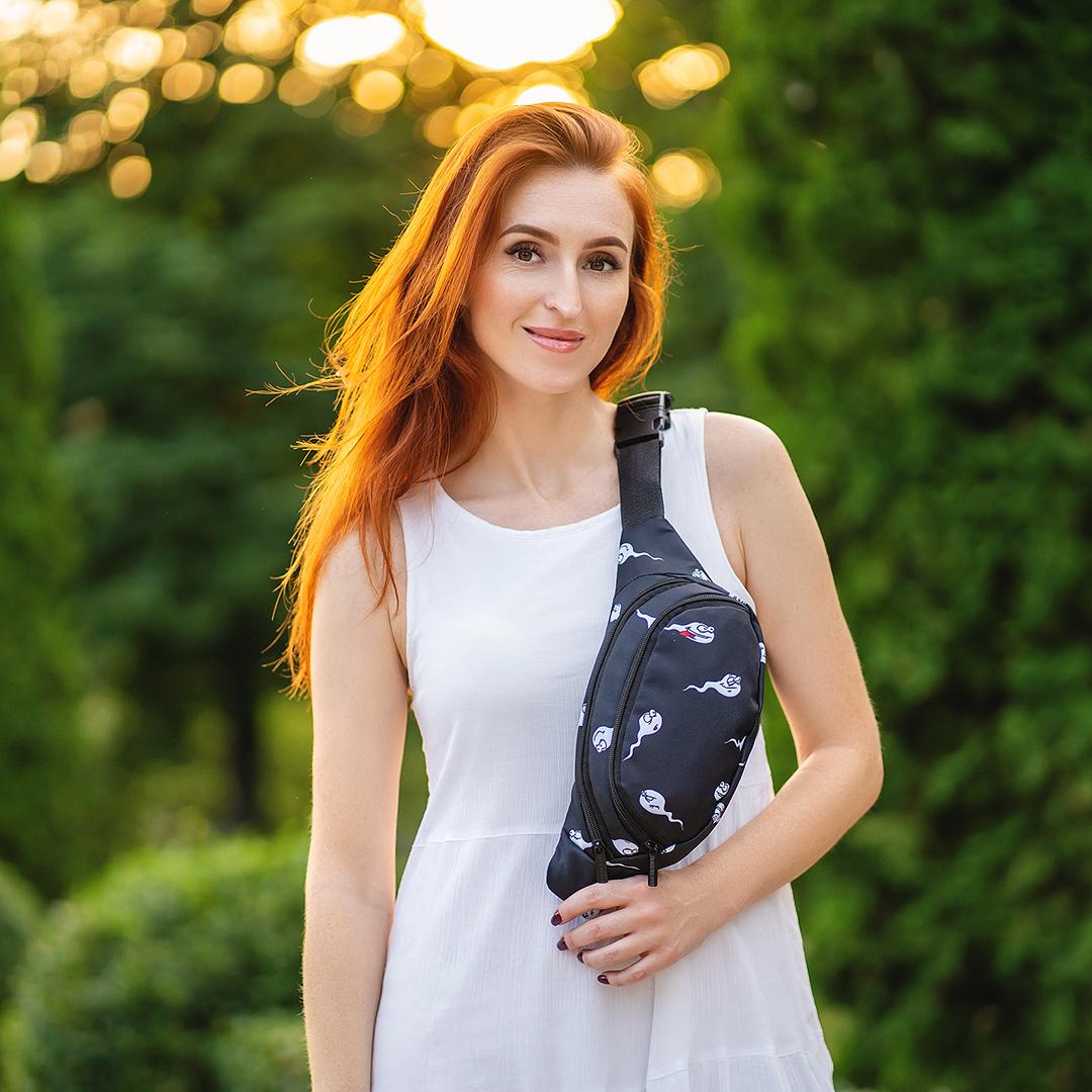 Поясная сумка-бананка детская с принтом червяк (6549964) Поясная сумка-бананка детская с принтом червяк (6549964)