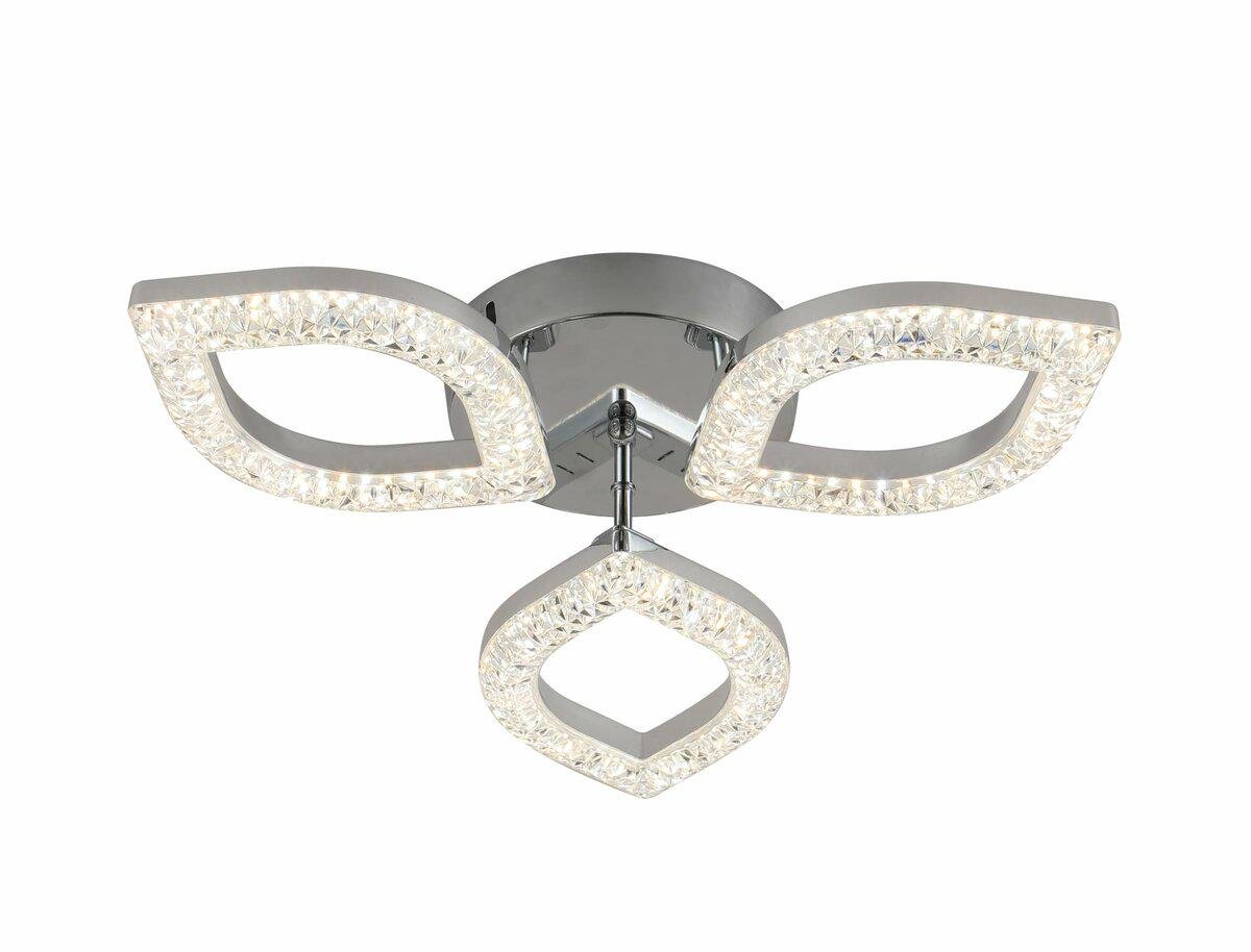 Люстра светодиодная акриловая 2721/3 CR 30Wх2 (43790) Люстра светодиодная акриловая 2721/3 CR 30Wх2 (43790)