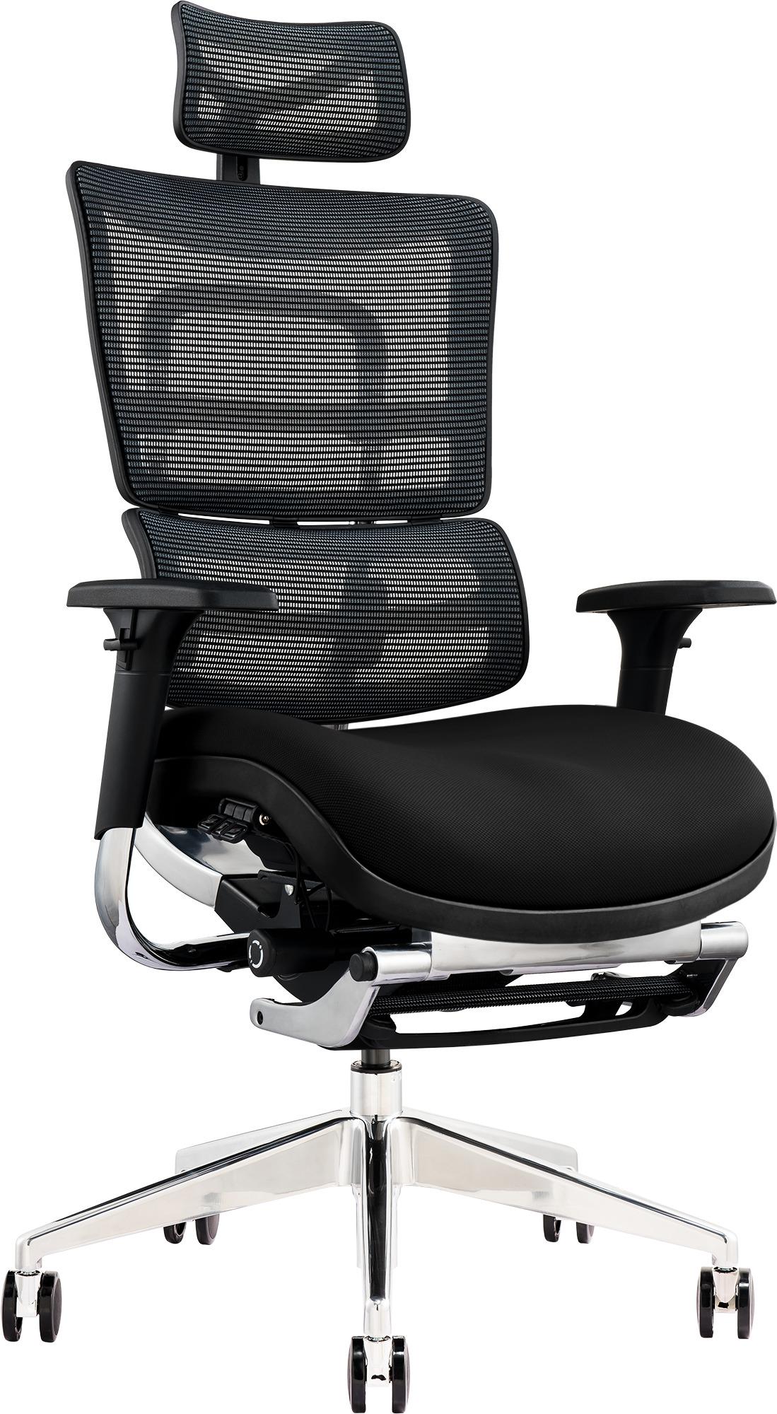 Офисное кресло GT Racer X-802L Black (W-21, B-41)