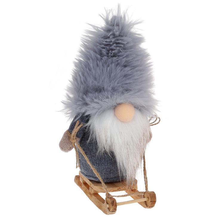 Мягкая игрушка BonaDi Гном Серый (877-189)