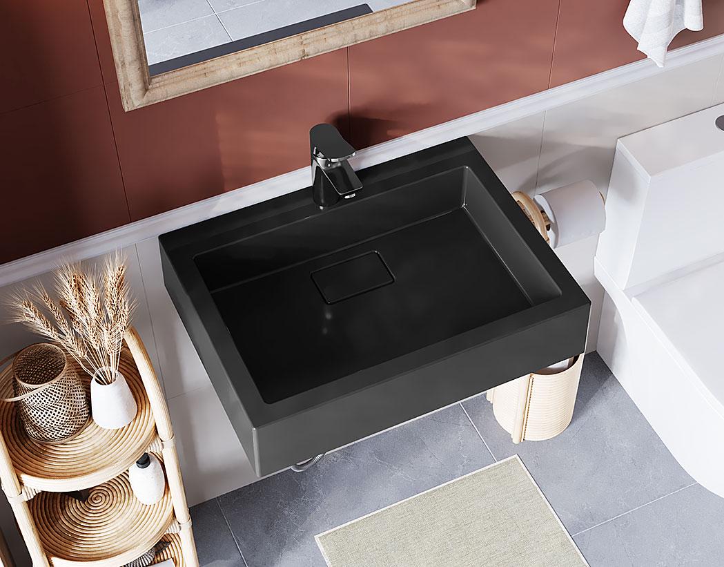 Умывальник подвесной Luxor Verdo 60 Black (29910264)