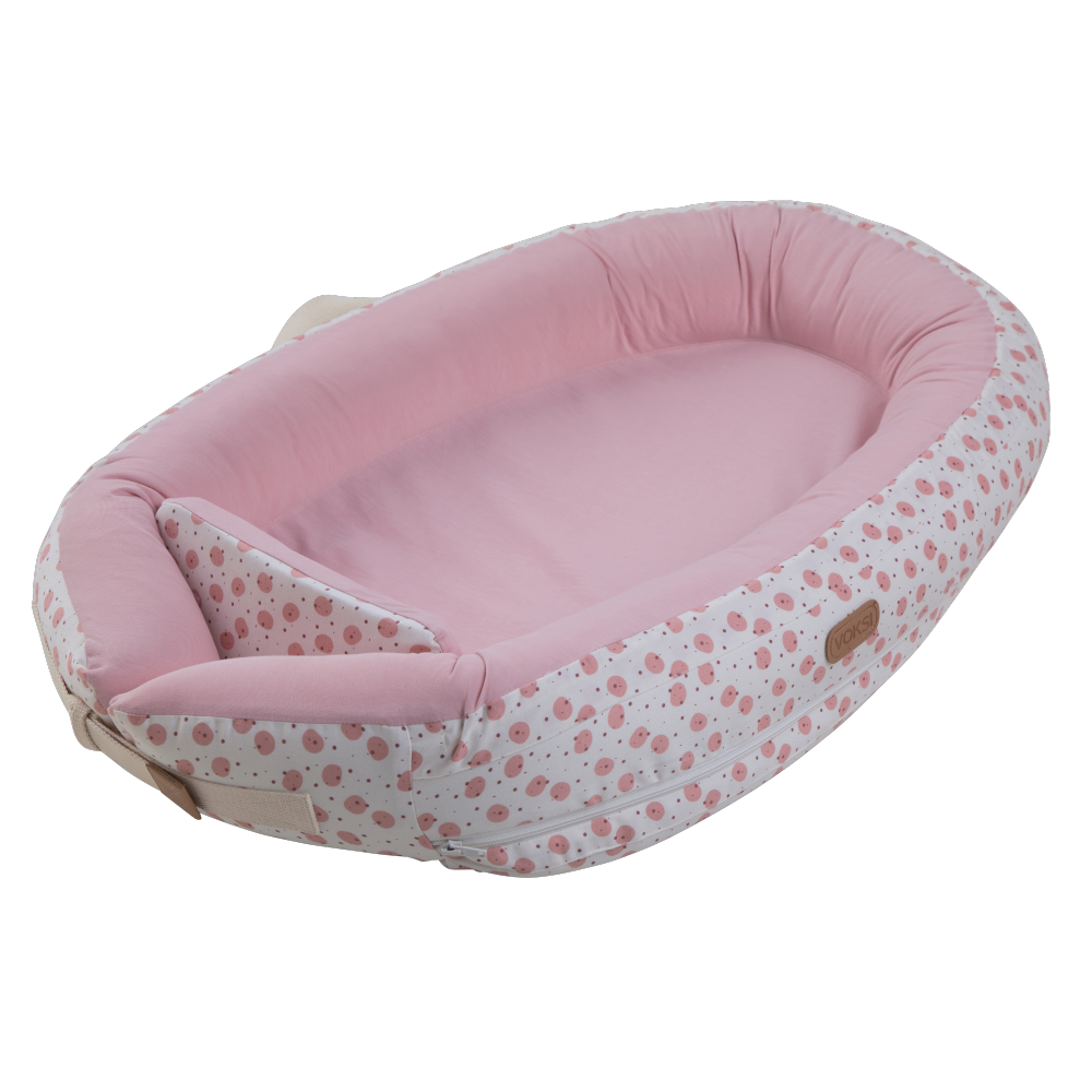 Кокон дитячий для сну VOKSI BABY NEST PREMIUM Roose Moonз обмежувачем Рожевий (11005053-Rose)