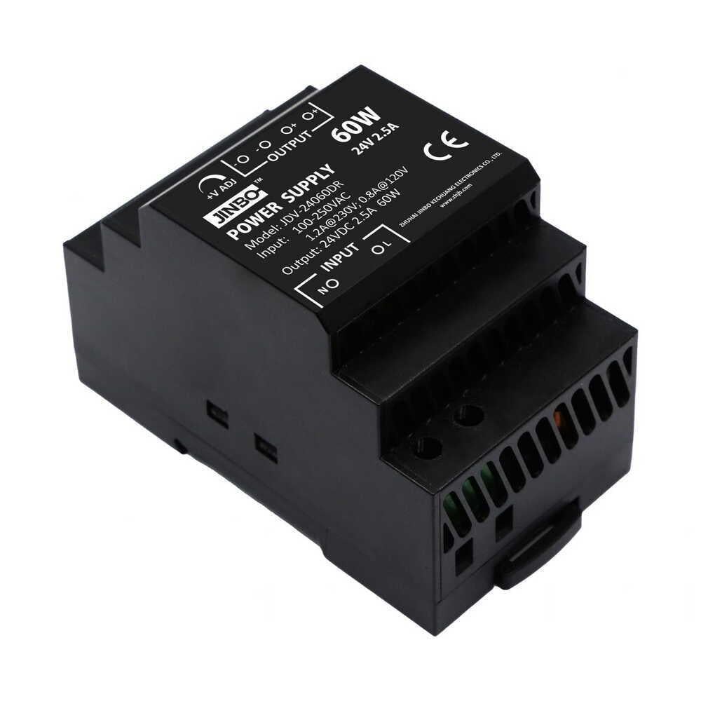 Блок живлення на DIN-рейку JINBO 60 Вт 220V AC/24V DC IP20 (JDV-24060DR)