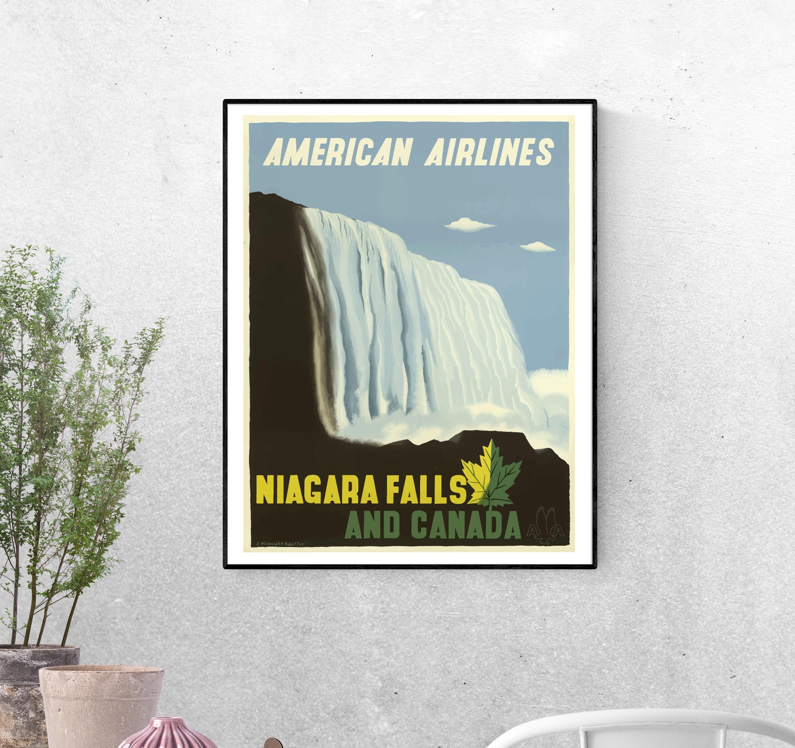Тревел-постер Ниагарский водопад формат А-5