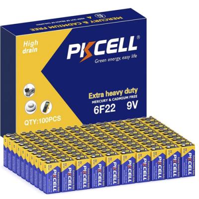 Батарейки PKCELL Super Heavy Duty Krona 100 шт./уп.