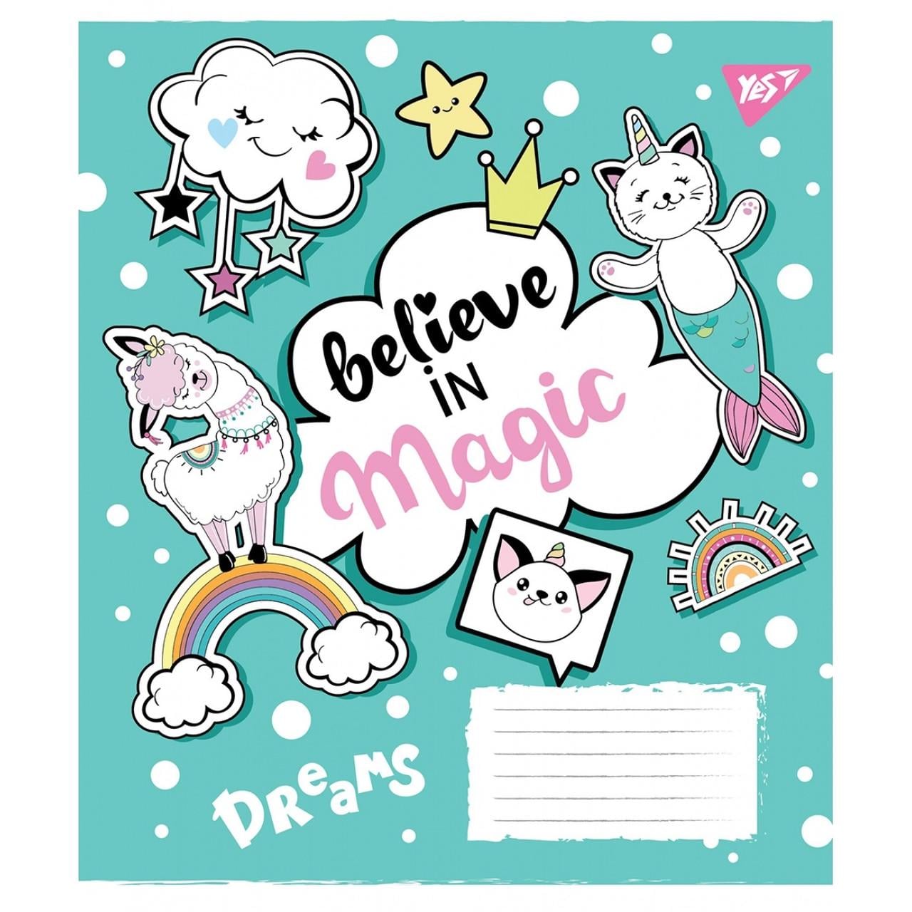 Тетрадь школьная YES Little Magic клетка 12 л. (765353) Тетрадь школьная YES Little Magic клетка 12 л. (765353)