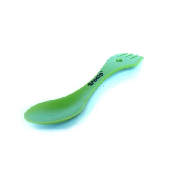 Ложка-вилка Tramp пластмассовая Зеленый (UTRC-069-green)