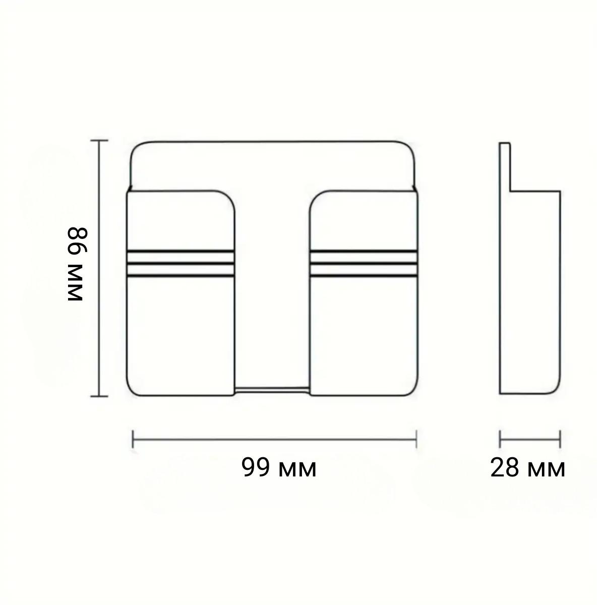 Держатель DeviceHolder для гаджетов настенный Белый (222) - фото 10
