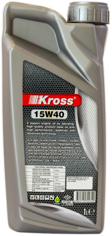 Мастило Kross Disel API CF-4 15w40 1 л (000040721) - фото 2