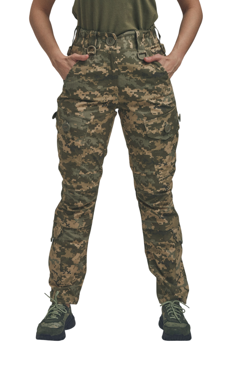 Брюки женские FS с корсетной посадкой S Пиксель (29545862)