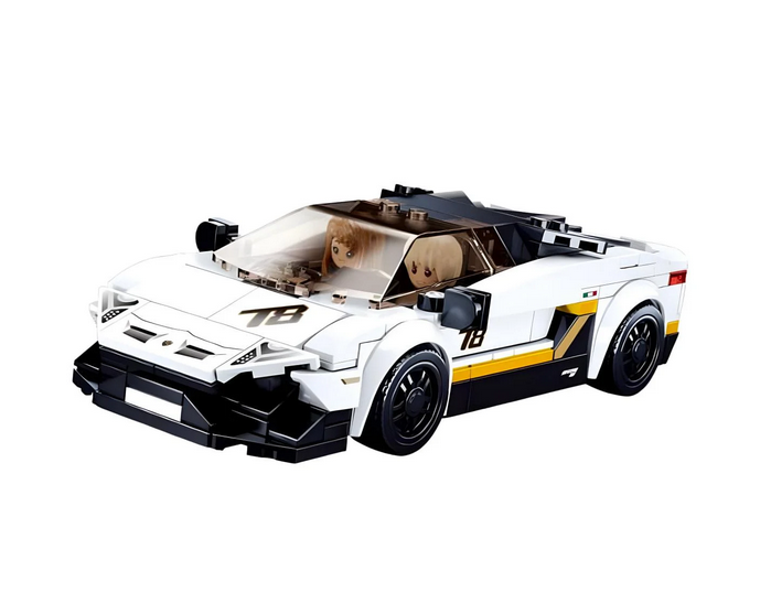 Конструктор Sluban гоночна машина фігурки 276 деталей 162 см (M38-B0957)