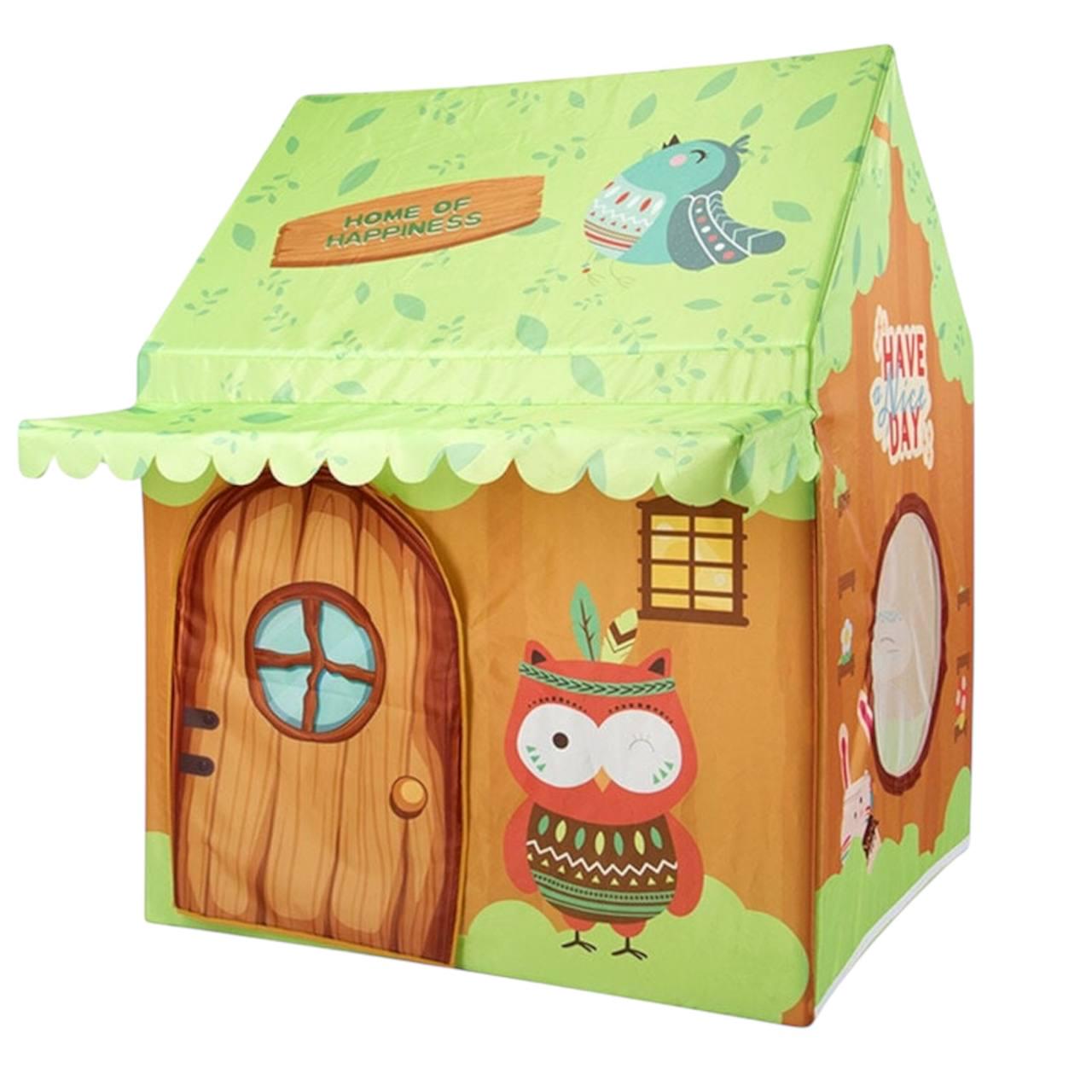 Детская складная палатка 889-241A Лесная избушка 100х80х125 см в виде Разноцветный - фото 2 Детская складная палатка 889-241A Лесная избушка 100х80х125 см в виде Разноцветный - фото 2