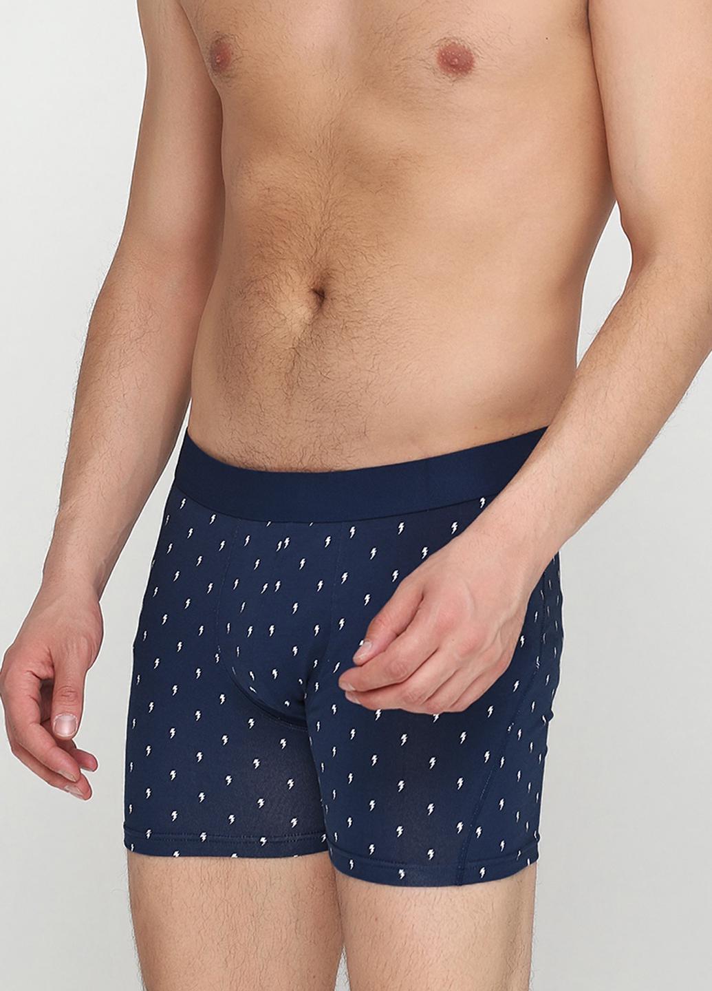 Трусы H&M Молния S 3 шт. Темно-синий (5643101)