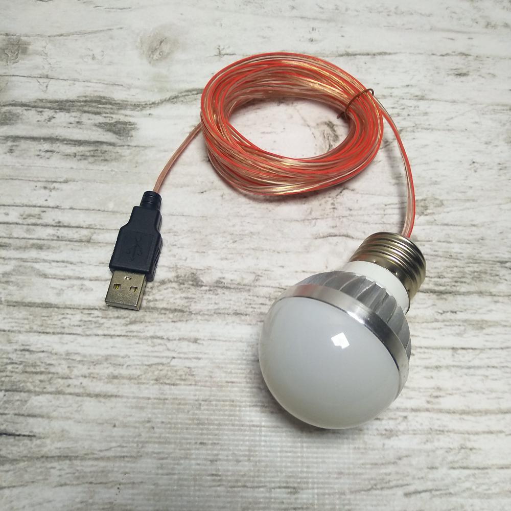 Ультраяркая USB лампочка Блыскавка мини