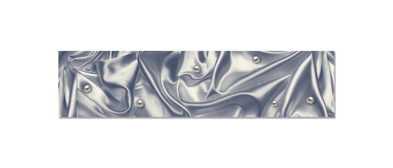 Кухонный фартук Нежный шелк жемчуг из самоклеющейся виниловой пленки 60х250 см Синий Кухонный фартук Нежный шелк жемчуг из самоклеющейся виниловой пленки 60х250 см Синий