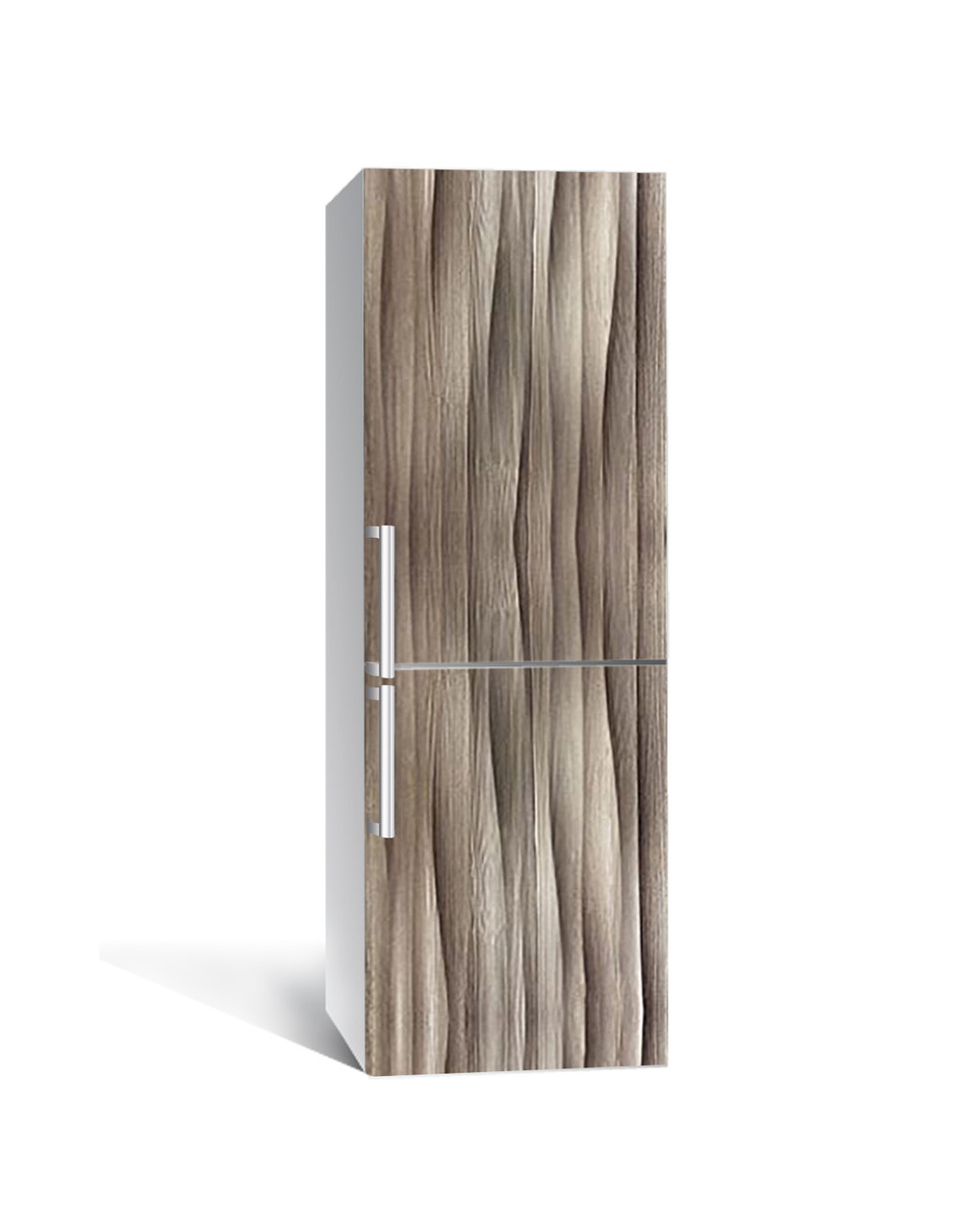 Наклейка 3D на холодильник Zatarga "Деревянные волны" виниловая 650х2000 мм Наклейка 3D на холодильник Zatarga "Деревянные волны" виниловая 650х2000 мм