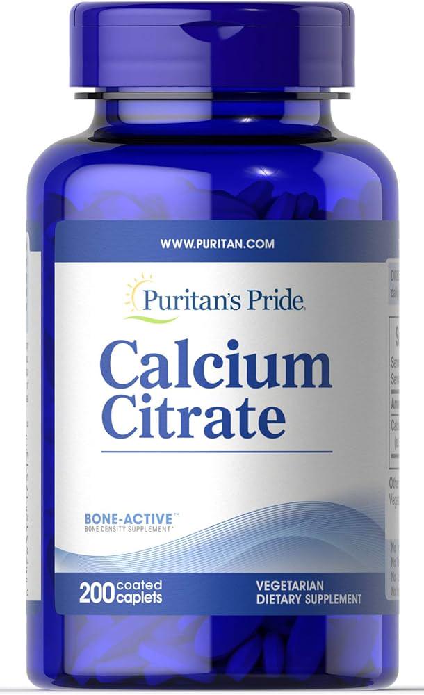 Кальцій Puritan's Pride Calcium Citrate 200 капс.