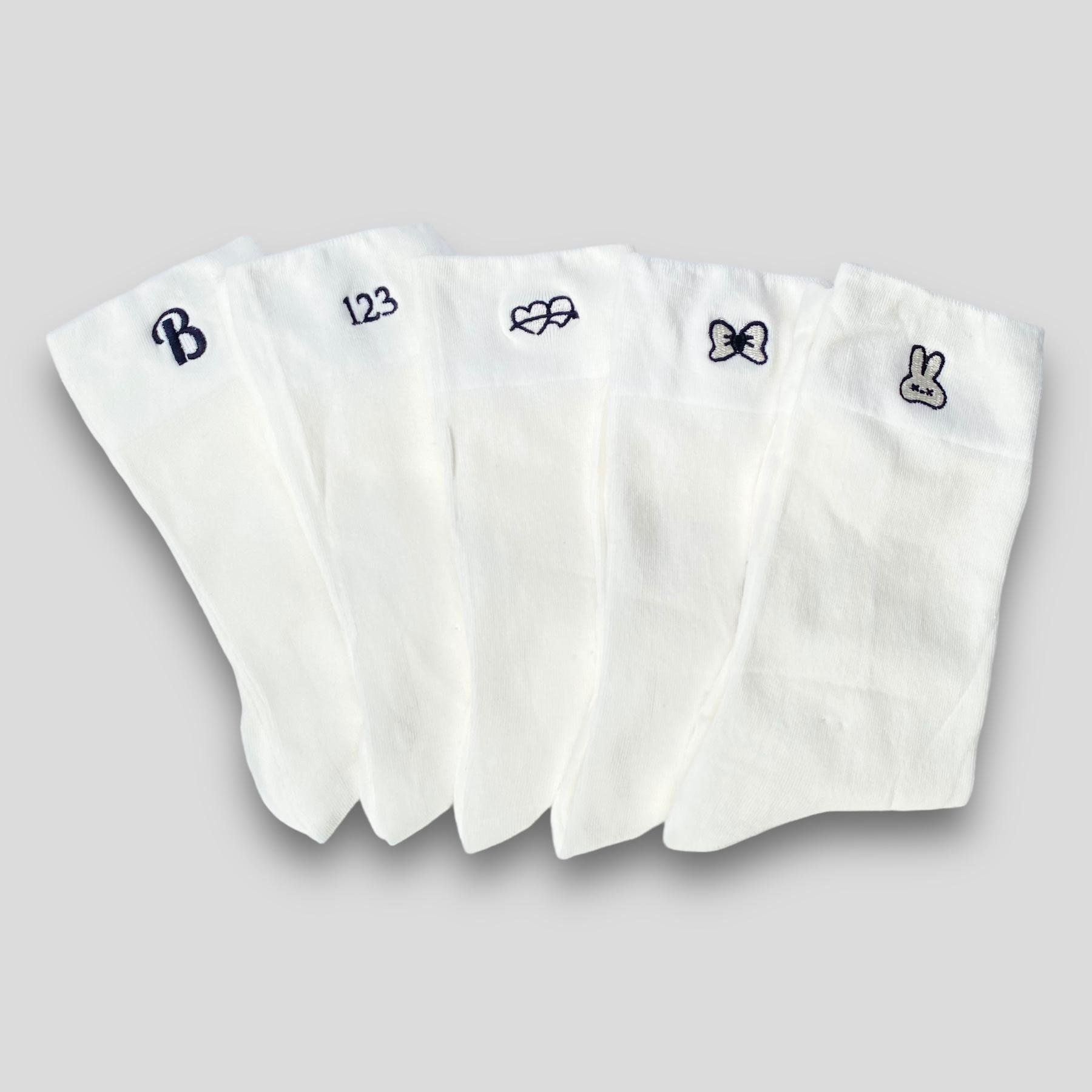 Носки женские с вышивкой высокие 5 пар р. 36-41 (I4-JBY690/5p) Носки женские с вышивкой высокие 5 пар р. 36-41 (I4-JBY690/5p)