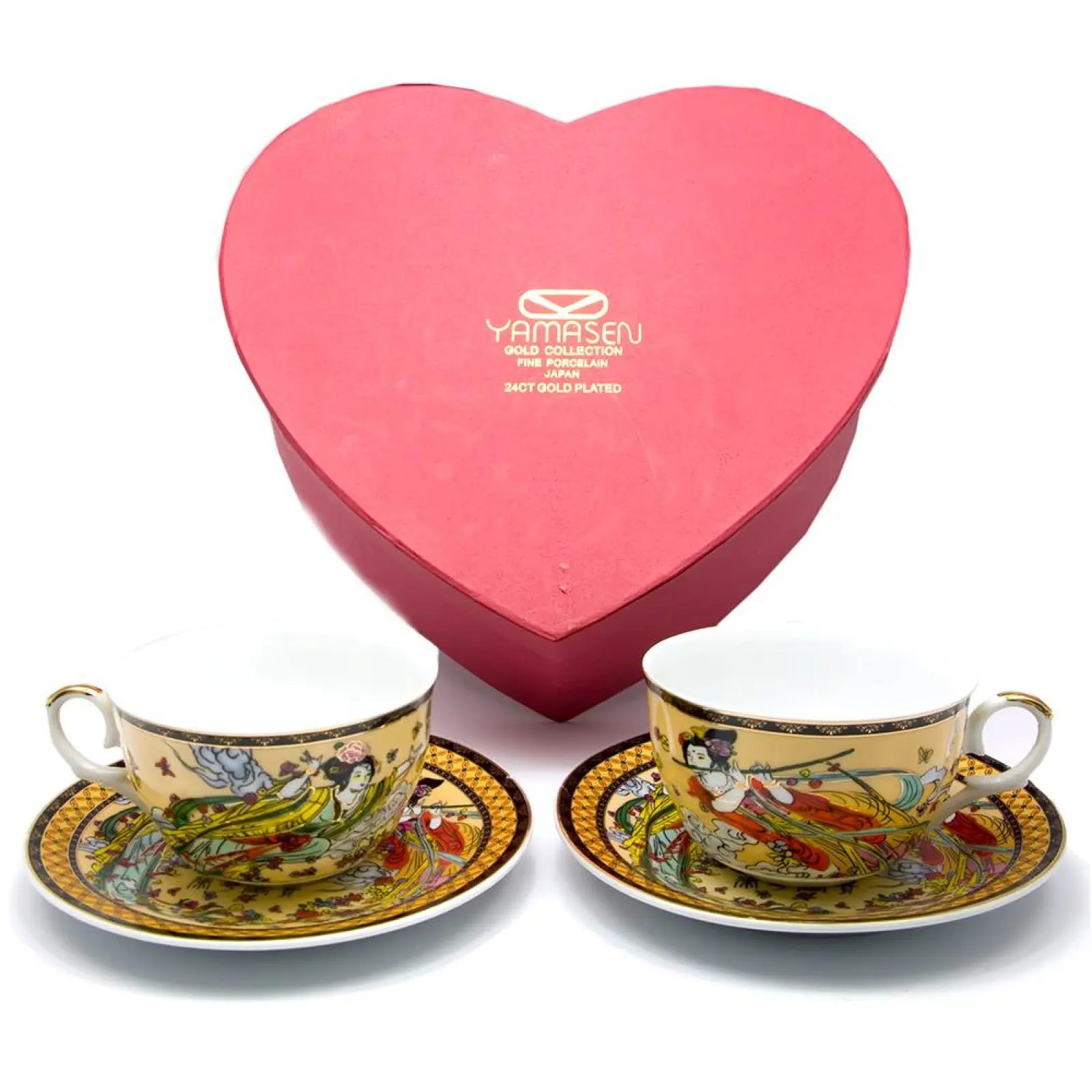 Сервіз порцеляновий дівчата 2 чашки 210 мл/2 блюдця d-15 см (24437) Сервіз порцеляновий дівчата 2 чашки 210 мл/2 блюдця d-15 см (24437)