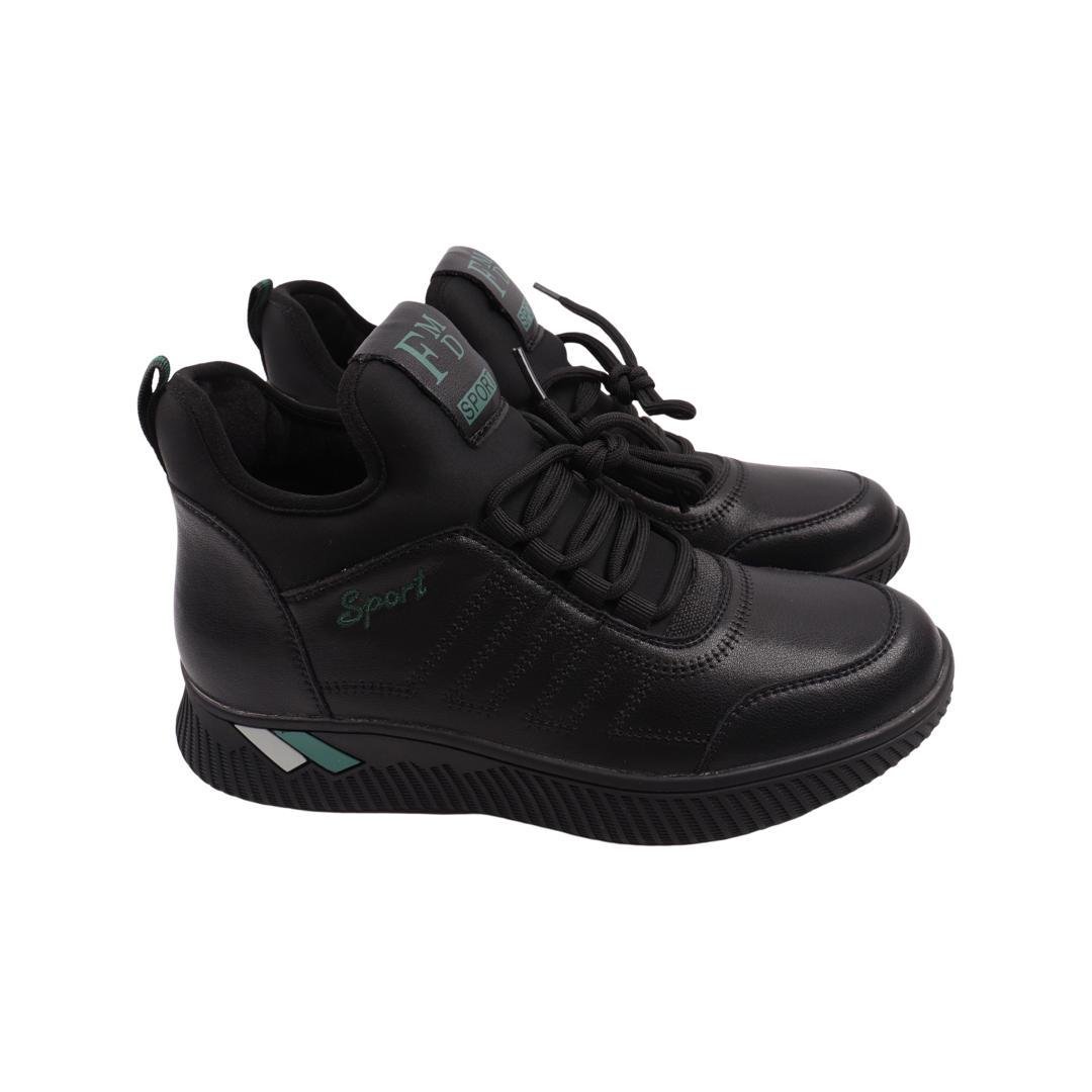 Кроссовки женские Li Fexpert из кожи р. 38 Черный (979-22DHS)