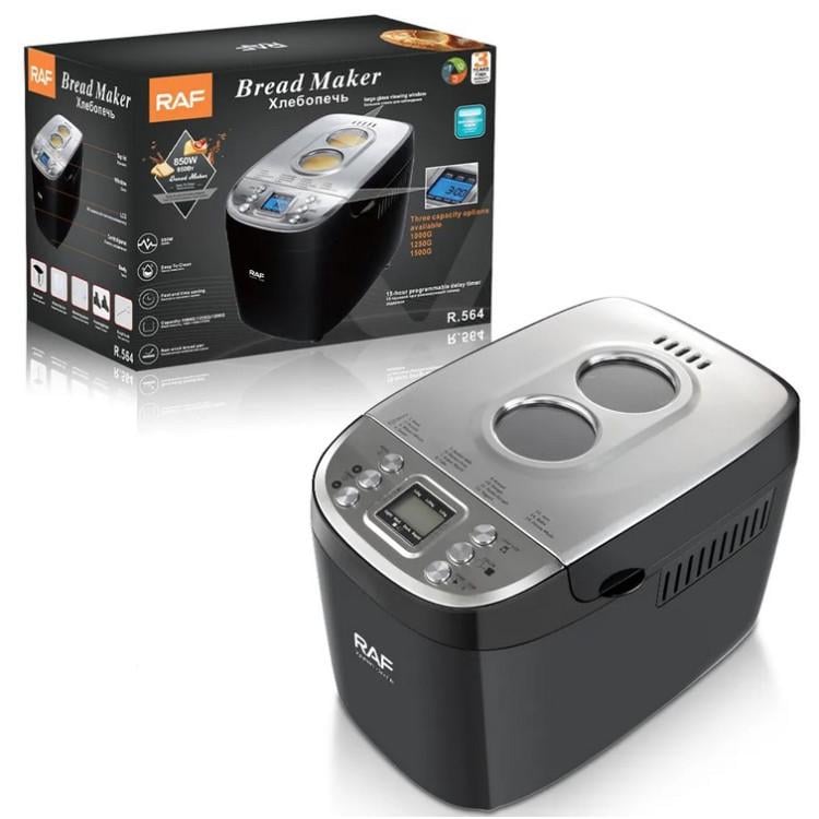 Хлебопечь с таймером и антипригарным покрытием RAF R 564 1000-1500 г 15 программ (a651e5d3) - фото 4 Хлебопечь с таймером и антипригарным покрытием RAF R 564 1000-1500 г 15 программ (a651e5d3) - фото 4
