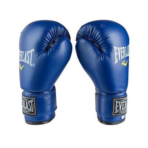 Перчатки боксерские на липучке Everlast искусственная кожа 8 oz Синий (EVDX380-8B)